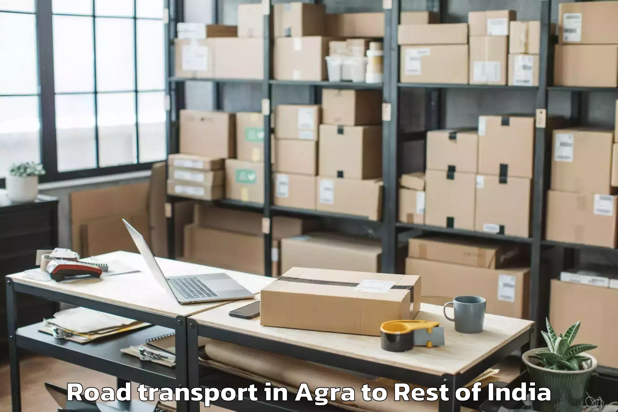 Book Agra to Migging Road Transport Online